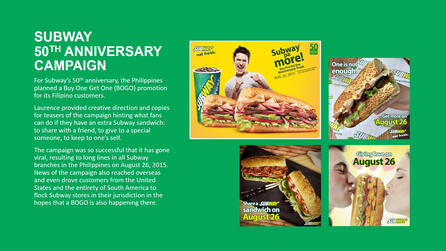 Subway 50th Anniversary